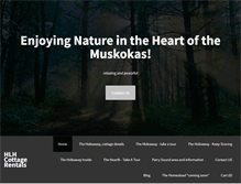 Tablet Screenshot of harrislakehideaway.com